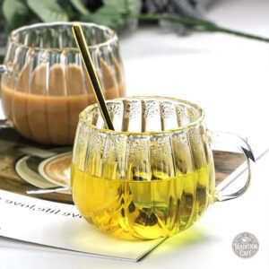 Mug en verre transparent pour boissons chaudes et froides