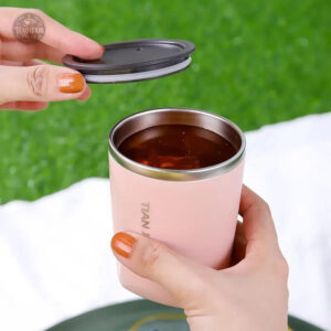 Mug de voyage en inox, couleur rose