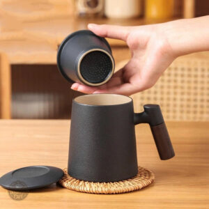 Mug à thé en céramique au design élégant