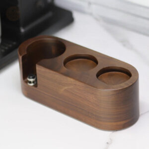 Accessoire élégant en bois pour rangement café