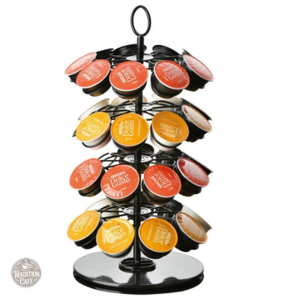 porte-capsule-dolce-gusto-tour-rotative-noire-1 Porte capsule Dolce Gusto rotatif noir