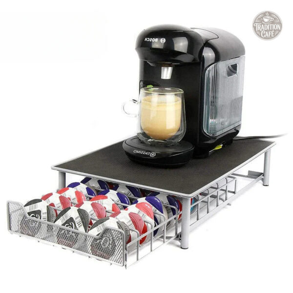 Support de capsules Tassimo en format tiroir compact