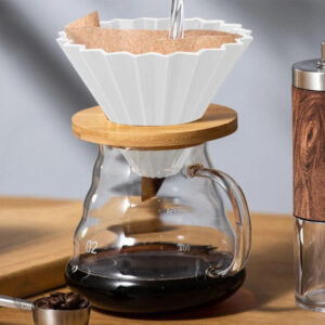 Porte filtre à café en bois élégant et pratique