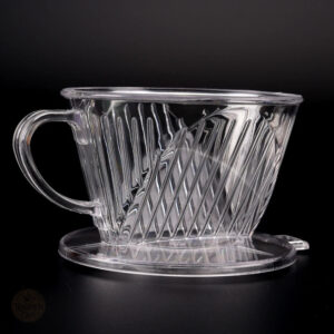 Porte filtre à café transparent pour méthode goutte à goutte
