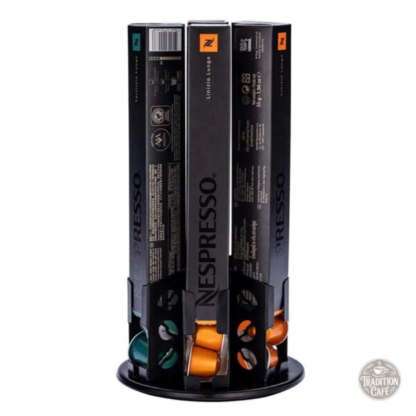 range-capsule-nespresso-rotatif-metal-noir-1 Range capsule Nespresso rotatif en métal noir