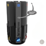 Accessoire noir pour capsules Nespresso, design rotatif