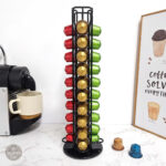 Range dosette Nespresso rotatif en acier inoxydable