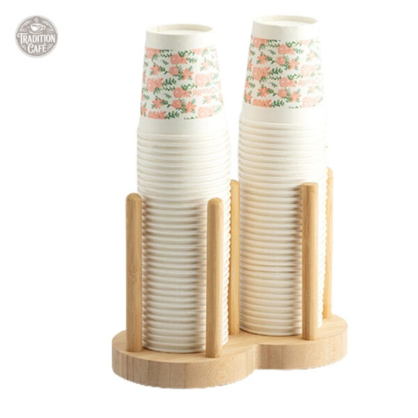 range-tasse-support-double-bois-1 Range tasse en bois avec support double pour cuisine