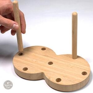 Support pour tasses en bois, design pratique et élégant
