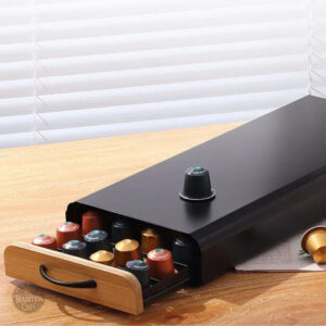 Organisateur de capsules Nespresso en couleur noire