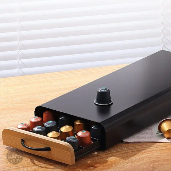Organisateur de capsules Nespresso en couleur noire