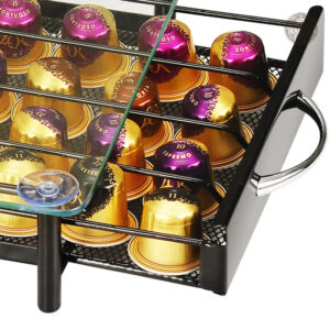Organisateur de capsules Nespresso élégant en métal