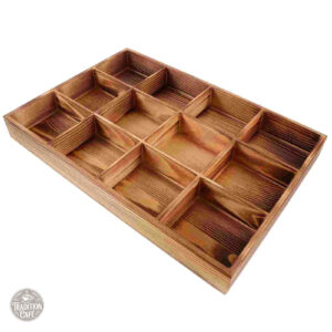 Rangement Dosette en Bois à Compartiments