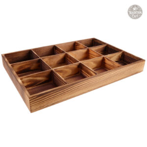 Rangement pratique pour dosettes à café en bois