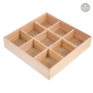 Rangement dosette Senseo en bois carré