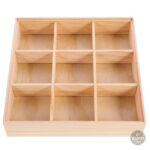 Organisateur en bois pour rangement de dosettes
