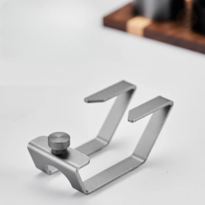 Station de Tassage Café en Aluminium Argenté