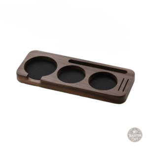Station de Tassage Café en Bois Marron