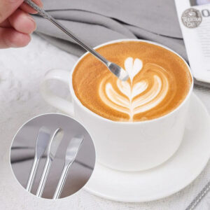 Stylo de décoration en acier pour art du café et latté