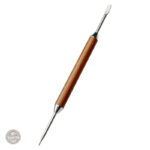 Stylo inoxydable avec poignée en bois pour café