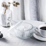 Sucrier avec couvercle en verre design
