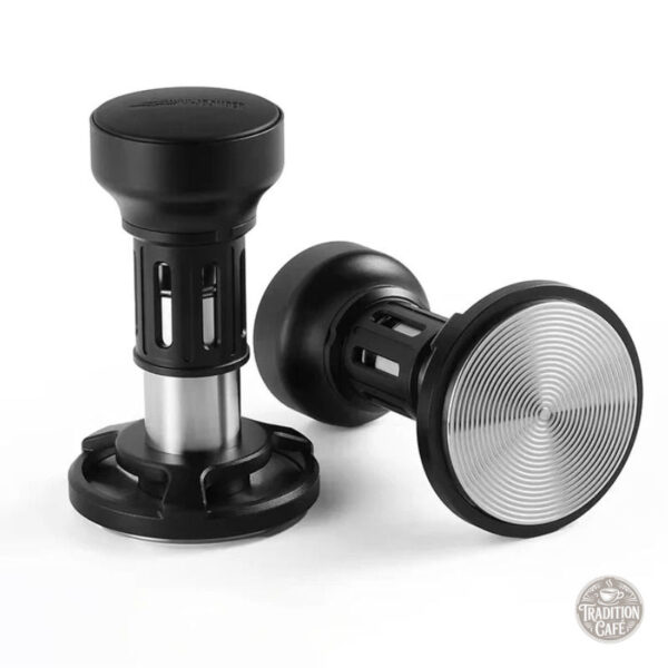 Outil Barista de qualité 58 mm en noir et argenté