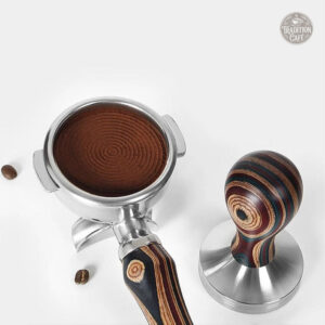 Outil de barista : tamper bois coloré de 58 mm
