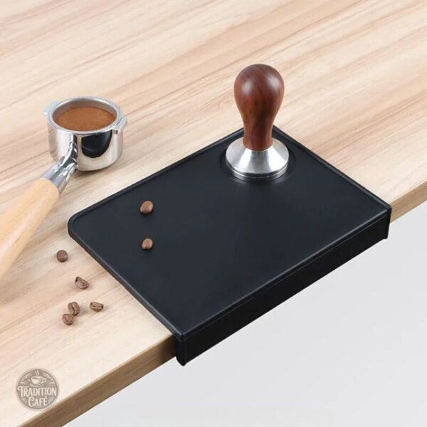 Accessoire Barista : tapis tassement café antidérapant