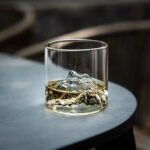 Tasse en verre 200 ml avec design montagne