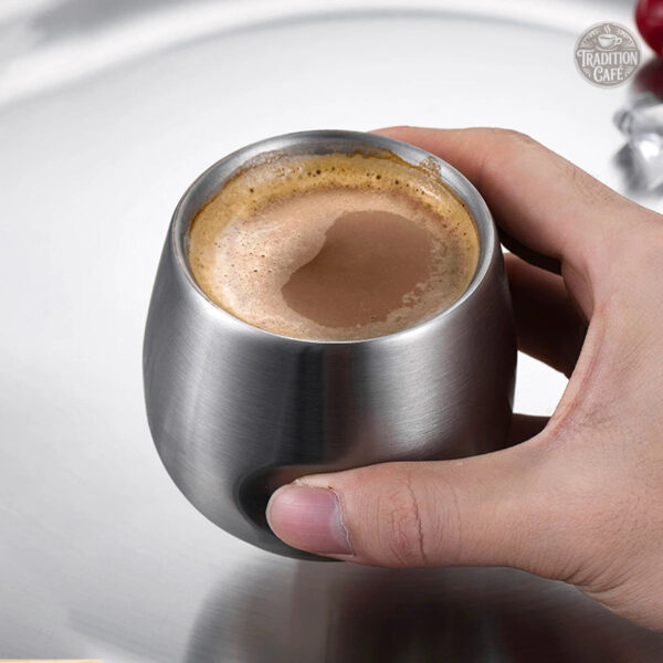 tasse-cafe-expresso-acier-inoxydable-1 Tasse Expresso en Acier Inoxydable