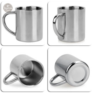 Tasse en inox au design moderne pour le café