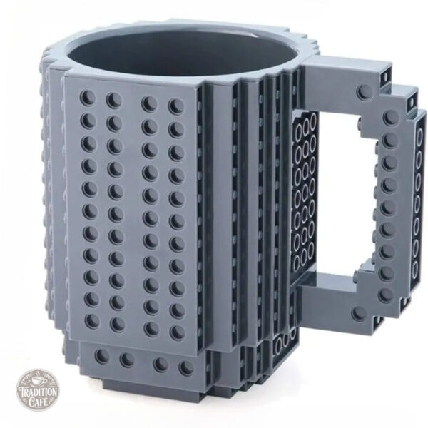 tasse-cafe-original-grise-style-lego-1 Tasse à café grise au design original inspiré des briques Légo