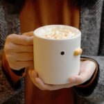 Tasse à café originale blanche en forme de canard