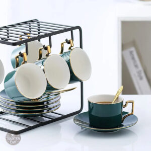 Tasse à café avec support moderne et raffiné