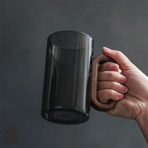Tasse transparente pour café au design moderne