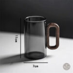 Élégante tasse cylindrique pour amateurs de café