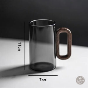 Élégante tasse cylindrique pour amateurs de café
