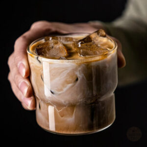 Tasse à café en verre design 290 ml