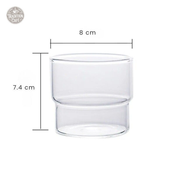 Tasse en verre pour un café stylé