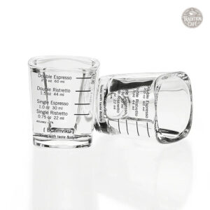 Tasse à café en verre graduée - lot de 2