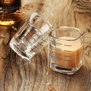 Tasses graduées en verre pour café - 60 ml