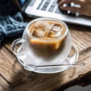 Tasse en verre 150 ml idéale pour le café