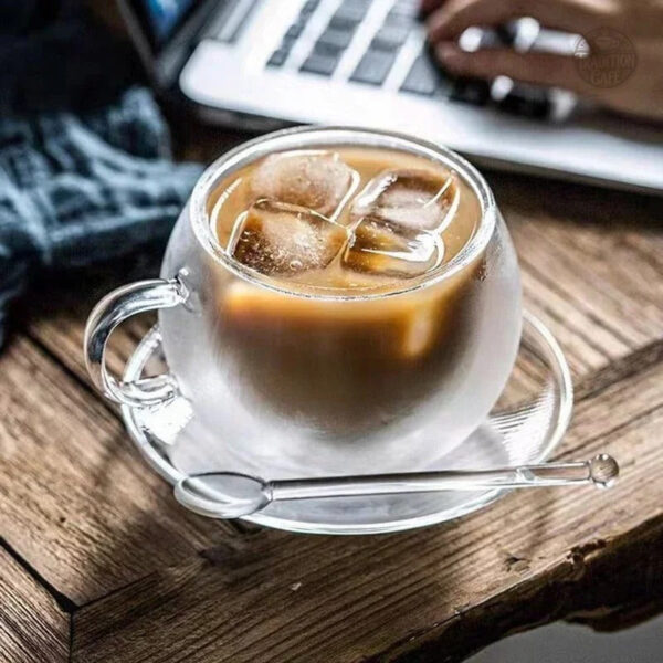 Tasse en verre 150 ml idéale pour le café