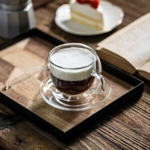 Design élégant pour savourer votre café en verre