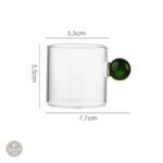 Tasse à café en verre élégante et pratique