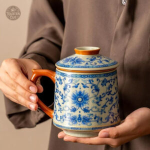 Tasse à thé chinoise avec infuseur et couvercle