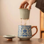 Tasse à thé avec couvercle pour garder la chaleur
