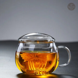Infuseur à Thé avec tasse et couvercle pratique