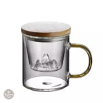 Tasse à Thé avec Infuseur et Couvercle Montagne