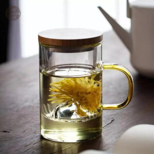 Tasse à Thé élégante avec infuseur et couvercle stylé
